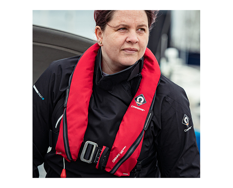 Crewsaver Crewfit 165N Sport Manual Life Jacket Red-1